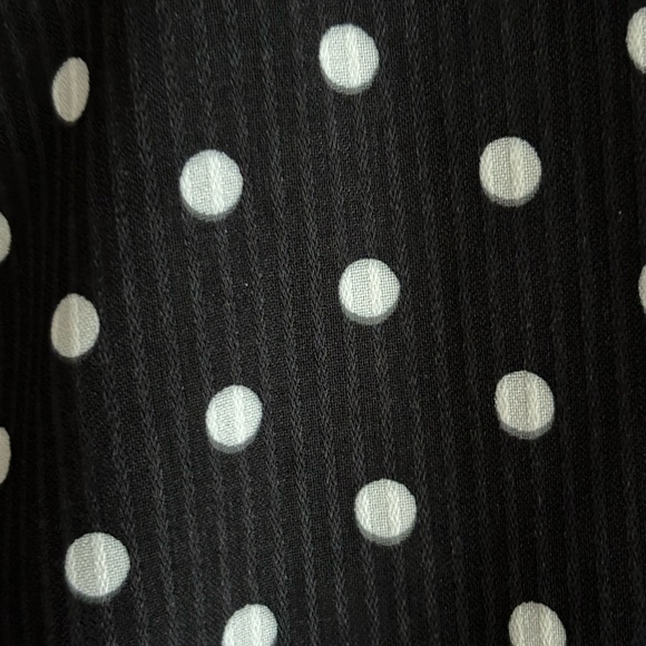 Lulus Charmed and Classy Black Polka Dot Long Sleeve Midi Dress - Picture 8 of 13